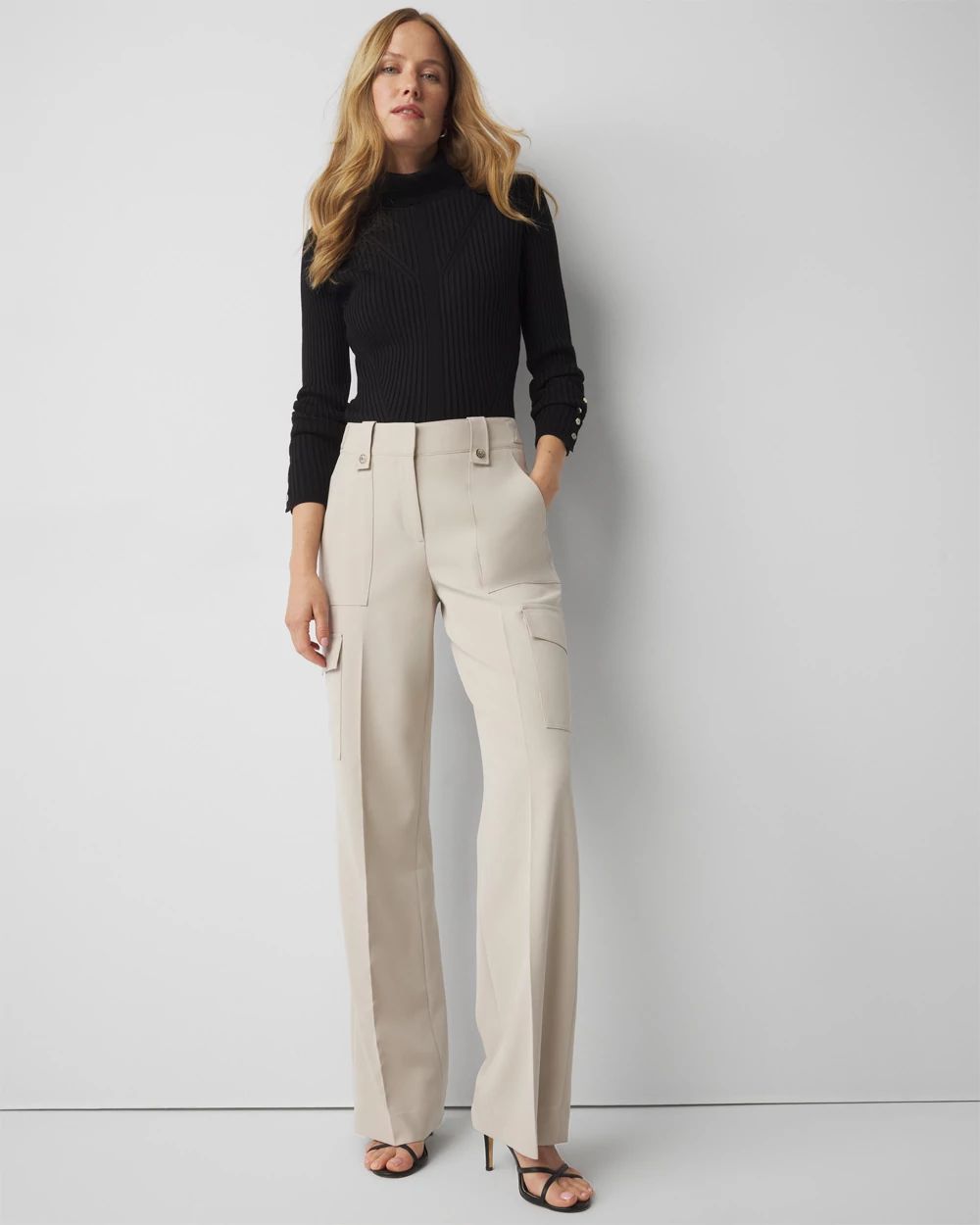 White house black market wide leg pants deals